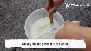 Wallpaper How To Mix Paste Instruction Wallcover Youtube