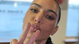 Kim Kardashian's real skin sneakily caught