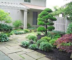 Front Entrance Landscape Design By Lee S Oriental Landscape Art Japanese Garden Design Japanese Garden Front Yard Landscaping