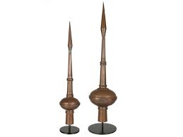 Antique French Copper Lightning Rod Finials