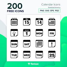 Download icon font or svg. Calendar Icons 200 Free Icons Svg Eps Psd Png Files