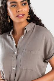 Francesca's Ilana Button Down Top