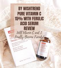 I've had the latter serum in my fridge for a few months while using the former serum, and have now been using it for about a month or so. By Wishtrend Pure Vitamin C 15 With Ferulic Acid Serum Review