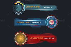 Futuristic Lower Third Banners Lower Thirds Futuristic Lower