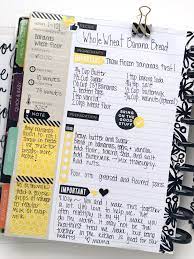 Two Recipes Recorded In The Happy Planner Recipe Organizer Me My Big Ideas Recipe Book Diy Recipe Book Design Scrapbook Recipe Book