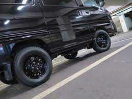 スバル サンバー ディアス バンを華麗にカスタム by kuroirosurf 2019 09 07 タイヤを80扁平に替えてだいぶ乗り心地良くなった まあバン cartune サンバー スバル サンバー サンバー カスタム