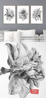Black And White Wall Painting Flowers Black And White Wall Art Prints Wall Art Bedroom Wall Decor Etsy Black Wall Art Paper Wall Art Large Wall Art Bedroom