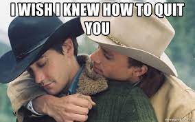 You can customize the font color and outline color next to where you type your text. I Wish I Knew How To Quit You Brokeback Mountain Meme Generator