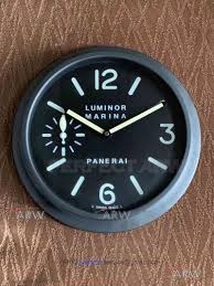 Aaa Panerai Luminor Marina 30cm Wall Clock Black Pvd Case In 2020 Wall Clock Panerai Luminor Marina Clock