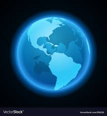 Globe Earth Night Light Icon Royalty Free Vector Image