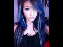 Visual kei green blue blonde black hair. How I Dyed My Dark Blue Hair Manic Panic Rockabilly Blue Youtube