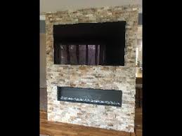 4.0 out of 5 stars. Diy Stone Wall For Recessed Electric Fireplace And Tv Youtube