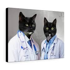 The Doctor Custom Your Pet Portrait Art Your Cat