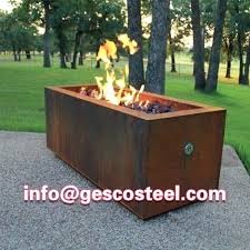 Garden Heavy Duty Corten Steel Bbq Fire Pit Feuerstelle Gas Feuerstelle Propan Feuerstellen