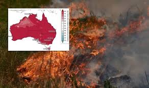 Australia Bom Weather Map Shock Chart Shows Summer Scorcher