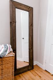 A classical idea is natural wood frames in natural finish but you also upcycle some old things like an old window frame, table or pallet. Diy Rustic Mirror Frame If Only April