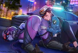 Officer D.VA preforming a cavity search : r hentai