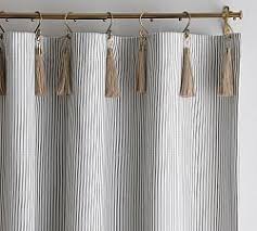 Black And White Striped Blackout Curtains Pin By Maddalena Panzieri On Home In 2020 Ticking Stripe Curtains Striped Curtains Custom Drapes
