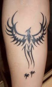 In the legend, the phoenix is a fiery bird that lives for about 500 years, only to combust into a pile of ash. Tattoo Design Phoenix Tribal Phoenix Tattoo Phoenix Tattoo Design Tribal Tattoo Designs
