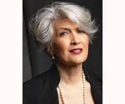 Any round face appears thinner if bangs are styled asymmetrically to one side. 25 Gorgeous Short Hairstyles For Women Over 50