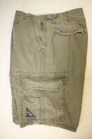 Distressed Billabong Faded Olive Green Cargo Shorts Mens 32 Zipper 2696 Cargo Shorts Cargo Shorts Men Mens Denim