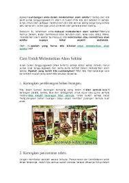 Untuk mengetahuinya, simak ulasannya di artikel menghindari makanan yang banyak mengandung garam. Doc Melestarikan Alam Sekitar Soo Hun Academia Edu