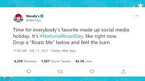 Obviously brady is just poking fun at aaron rodgers, who moonlighted as a guest host on jeopardy, and. Wendy S Takes To Twitter On National Roast Day Today