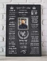 40th Birthday Gift Ideas For Best Friend Female Uk 40th Birthday Chalkboard Poster Uk 40th Birthday Gift Ideas Man Or Woman 40th Birthday Poster Chalkboard Poster Birthday 40th Birthday Gifts 40th Birthday