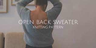 Shop a variety of jersey knit like cotton, rayon, stretch, printed and solid color. Knit Your Own Open Back Sweater Felicity Diy Blog