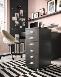 This shows how to paint the metal ikea helmer cabinet with chalk paint. Helmer Black Drawer Unit On Castors 28x69 Cm Ikea