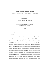 Berdasarkan kepada teori pertumbuhan ekonomi klasik yang baru diterangkan, dikemukakan suatu teori yang menjelaskan perkaitan di antara pendapatan per kapita dan jumlah penduduk. Doc Makalah Teori Ekonomi Makro Kornelius Febrianto Academia Edu