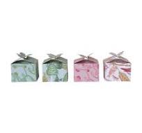 Printed Recycled Paper Interlocking Gift Box w/ Flora/Fauna ...