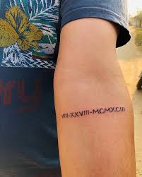 For many tattoo freaks, a geometrical design on one side of the foot or a combination of small designs constituting a vivid yet stylish one can be a captivating feet tattoo idea. 8 28 1993 Romannumeraltattoo Numeraltattoo Inked Tattoo Dates Inkdates Instainked Ranchi Tattoos Ink P Text Tattoo Elbow Tattoos Inner Elbow Tattoos