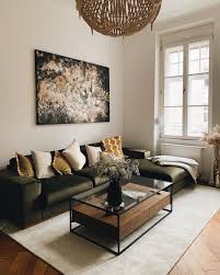 Ltkhome On Instagram Olive Green And Mustard Yellow Combine Care Of Fashiioncarpet S Li Green Living Room Decor Green Couch Living Room Olive Living Rooms
