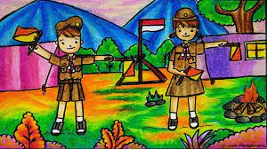 Download now coconut tree cartoon. Cara Menggambar Dan Mewarnai Tema Pramuka Berkemah Camping Yang Bagus Dan Mudah Untuk Pemula Youtube