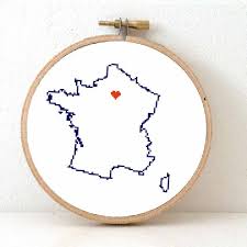 Check spelling or type a new query. France Map Cross Stitch Pattern With A Heart For Paris Studio Koekoek