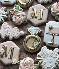 Custom decorated cookies servicing dallas area. Leaving Facebook Wedding Shower Cookies Bridal Shower Cookies Bridal Shower Decorations Elegant