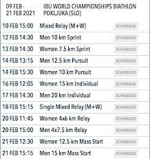 Nous proposons des packs biathlon tous compris sur la plupart des épreuves de la coupe du monde de biathlon 2021. Biathlon Le Calendrier De La Coupe Du Monde 2021 Sports Infos Ski Biathlon