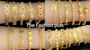 Choose row of lustrous diamond gems or luxuriously warm 22ct gold. Stylish Gold Bracelet Designs Huge Collection Youtube