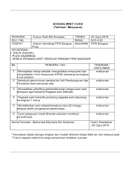 Minit curai sebenarnya tidaklah serumit minit mesyuarat, ia lebih ringkas dan padat. Minit Curai Aset Docx