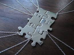 I would have never thought of piling the pieces to create this letter, but i love the look. Get Creative With Jigsaw Puzzle Pieces