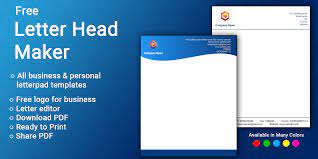 Show off your brand's personality with a custom letterhead logo designed just for you by a professional designer. Letterhead Maker Business Letter Pad Template Logo Apk 2 0 Download For Android Download Letterhead Maker Business Letter Pad Template Logo Apk Latest Version Apkfab Com