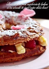 Heart Shaped Rose Raspberry Paris Brest Recipe Paris Brest Valentines Baking Yummy Cakes