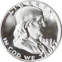 1959 ben franklin half dollar value cointrackers