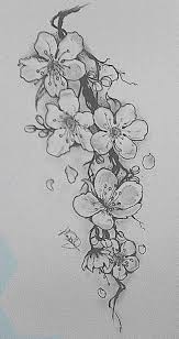 Black And White Cherry Blossom Thigh Tattoo Tatto Ideas 2017 Black And White Cherry Blossom Tattoo Designs Google Suche Black And White Flower Tattoo White Flower Tattoos Cherry Blossom Tattoo