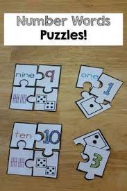 Number Words Printables And Activities The Kids Learned Number Words So Fast And With Fun Puzzles And Activiti Number Words Preschool Math Numeracy Activities