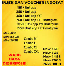 Tembak kuota internet im3 11gb cuma rp. Paket Data Indosat Unlimited Mini Original Freedom Combo Kuota Internet Murah Shopee Indonesia