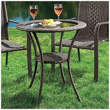 Wilson Fisher Resin Wicker Glass Top Bistro Table At Big Lots I Love Bistro Sets How Cool Is This One Bistro Table Resin Wicker Glass Top