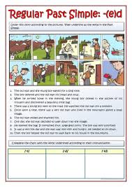 The Old Man Story Ed Past Worksheet Free Esl Printable Worksheets Made By Teachers Simple Past Tense Teaching English Grammar Regular Verbs