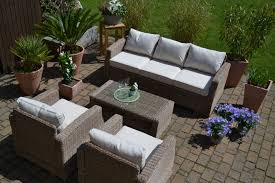 Mvpower polyrattan garten sofa lounge couchsitzgruppe loungerattan gartenmoebel sets 5 aus polyrattan bei hoeffner begeistern. Lounge Natur Braun Sofa 2 Sessel Tisch Bomey Handel Gbr